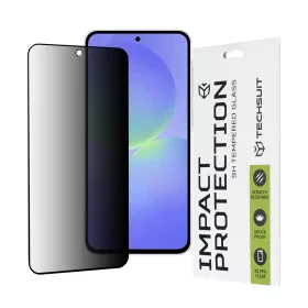   Techsuit – 111D Privacy teli kijelzős üvegfólia – Samsung Galaxy A36 5G / A56 5G – Fekete