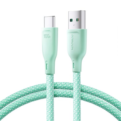 Joyroom Multi-Color S-A34 USB-A / USB-C Kábel 100W 1m - Zöld