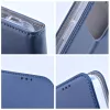 Samsung Galaxy A54 5G, Mágneses Kinyitható ECO bőr tok belső kártyatartó zsebbel - Sötétkék - Smart magneto 