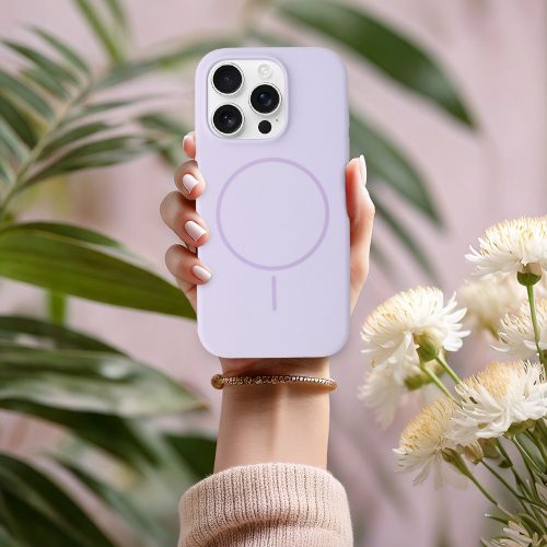 Magsafe Slim Szilikon tok iPhone 16 Pro - Lila