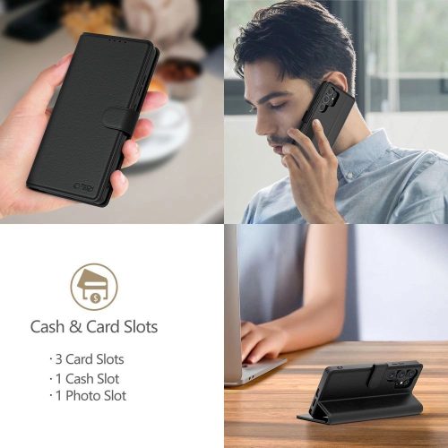 Tech-Protect Kártyatartós telefontok Xiaomi Redmi Note 14 Pro 5G / 14 Pro+ 5G / Poco X7 5G - Matt fekete