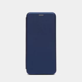 Elegáns kinyitható sötétkék tok (iPhone 15 Plus)