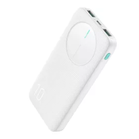   Joyroom JR-PBF12 10000mAh Powerbank 2 USB-A és 1 USB-C porttal - Fehér