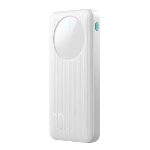 Joyroom JR-PBF12 10000mAh Powerbank 2 USB-A és 1 USB-C porttal - Fehér
