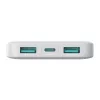 Joyroom JR-PBF12 10000mAh Powerbank 2 USB-A és 1 USB-C porttal - Fehér