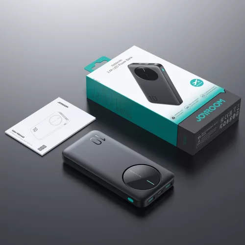Joyroom JR-PBF12 10000mAh Powerbank 2 USB-A és 1 USB-C porttal - Fehér