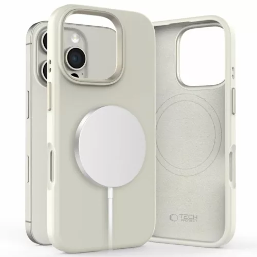 Tech-Protect Silicone MagSafe tok iPhone 16 Pro - Bézs