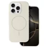 Magsafe Slim Szilikon tok iPhone 15 Pro - Bézs