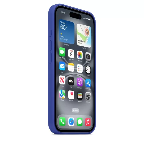 MagSafe Szilikon tok iPhone 16 - Ultramarin (Kék)