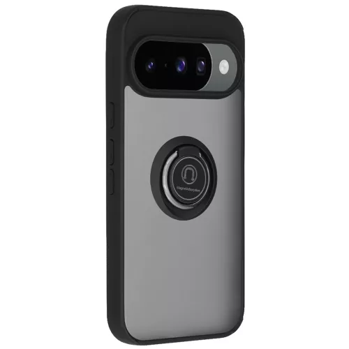 Xiaomi 15 Ultra, MagSafe kompatibilis, kitámasztható, ütésálló gyűrűs tok, Techsuit - Glinth Ütésálló Gyűrűs tok - Fekete