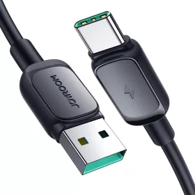  Joyroom Multi-Color A14 USB-A / USB-C 3A Kábel 1.2 m - Fekete