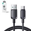 Joyroom Multi-Color A14 USB-A / USB-C 3A Kábel 1.2 m - Fekete