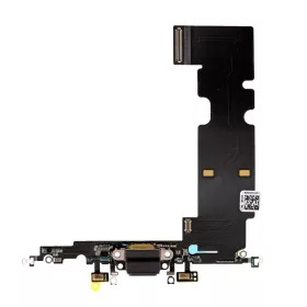   Eredeti, Audio+Dock csatlakozó flex kábel iPhone 8 Plus (5,5"-es) készülékhez, fekete
