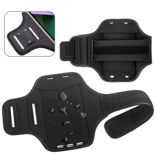Techsuit - (TH20) Telefontok futáshoz, sport karszalag - tépőzárral, kártyatartóval, max. 6,8" méretig - Kék