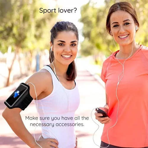 Techsuit - (TH20) Telefontok futáshoz, sport karszalag - tépőzárral, kártyatartóval, max. 6,8" méretig - Kék