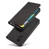 Samsung Galaxy A13 5G - Kinyitható tok, Ökobőrből, kártyatartóval, állványfunkcióval, mágneses záródással - fekete - Magnet Card Case