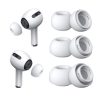 Cserélhető fülpárna (3 darabos) készlet - Apple AirPods Pro 1 / 2 / 3-hoz, prémium szilikon, XS, S, L méretek - Fehér - Techsuit - AirVibe (ET1) 