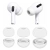 Cserélhető fülpárna (3 darabos) készlet - Apple AirPods Pro 1 / 2 / 3-hoz, prémium szilikon, XS, S, L méretek - Fehér - Techsuit - AirVibe (ET1) 