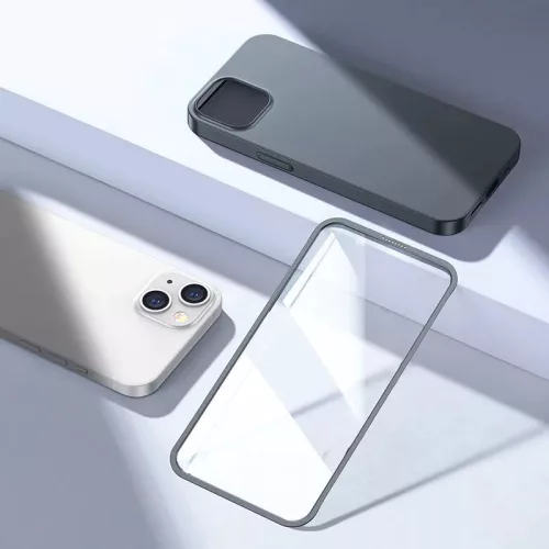 Joyroom 360 szürke tok és fólia (iPhone 13 Pro Max)