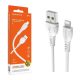 BOROFONE BX51 lightning kábel, 1M, 3A, fehér