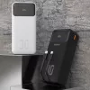 Dudao K15MAX 30000mAh PD 22.5W Powerbank beépített kábelekkel - Fekete