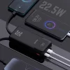 Dudao K15MAX 30000mAh PD 22.5W Powerbank beépített kábelekkel - Fekete