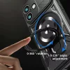 Techsuit - RuggedCam Ütésálló MagSafe tok - iPhone 17 - Fekete