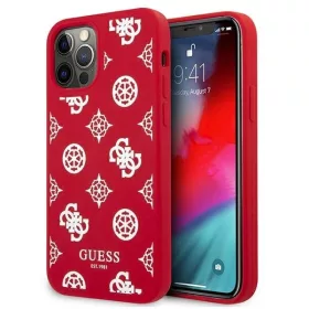 Guess Szilikon tok iPhone 12 Pro Max - Piros