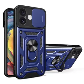 Techsuit - CamShield tok iPhone 16 - Kék
