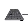 Vezetékes billentyűzet - USB-C, ultravékony, csendes - Fekete - Havit KB252 