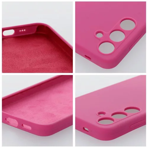 SILICONE 2mm vastag tok SAMSUNG S25 Ultra - Sötét rózsaszín