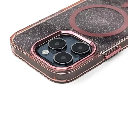 Glitteres Rózsaszín MagSafe tok - iPhone 17