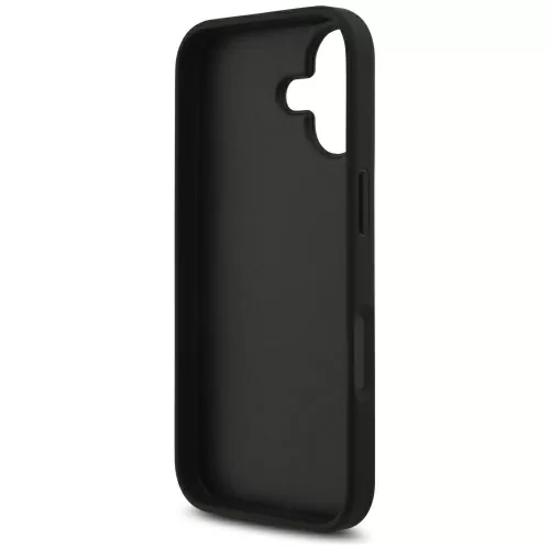 iPhone 17, Guess - Hardcase 4G Grained Big and Classic Logo MagSafe tok - Fekete
