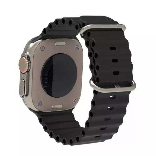 Techsuit Szilikon Óceán Szíj - Sötétkék - Apple Watch 38/40/41 mm