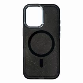 Glitteres Fekete MagSafe tok - iPhone 16 Plus