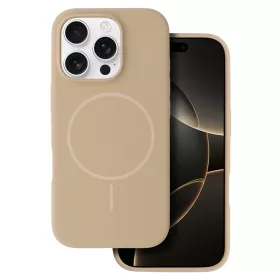 MagSafe Slim Szilikon tok iPhone 14 Pro Max - Barna