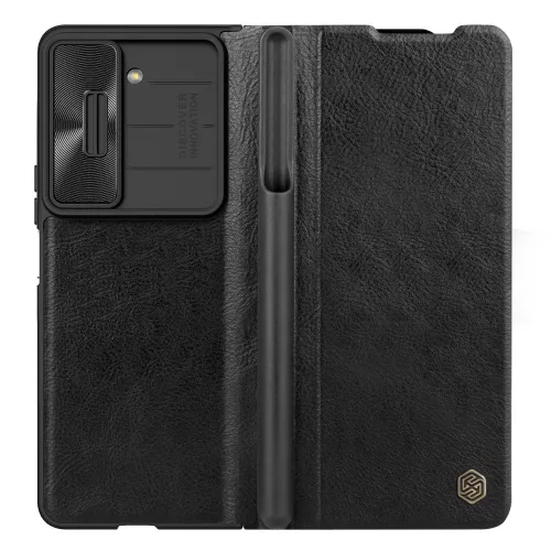 Nillkin Qin Pro Bőr Kameravédős tok (Samsung Galaxy Z Fold 5)