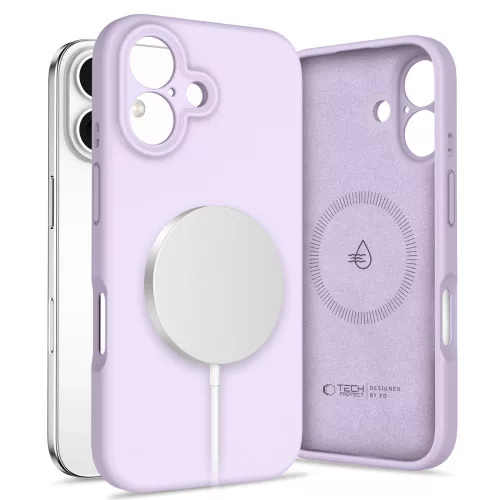 Tech-Protect Silicone MagSafe tok iPhone 16 - Lila
