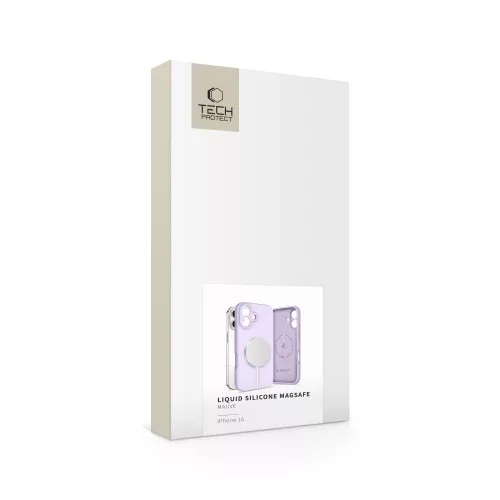 Tech-Protect Silicone MagSafe tok iPhone 16 - Lila
