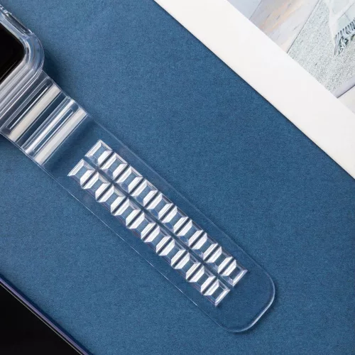 Szilikon Szíj és Tok Apple Watch-hoz - 40 mm - Kék