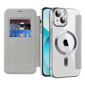   Techsuit - SmartMag Kinyitható kártyatartós tok - iPhone 11 - Szürke