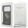 iPhone 17 Pro, Guess - Hardcase 4G Grained Big and Classic Logo MagSafe tok - Fekete