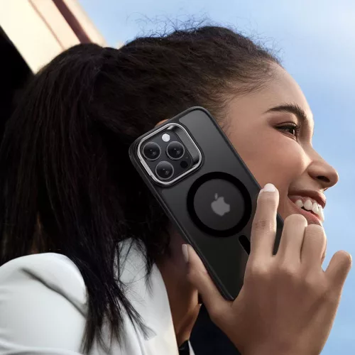 ESR - Classic Hybrid HaloLock Kickstand + Üvegfólia - iPhone 16 Pro Max - Átlátszó