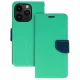 Fancy Case Kinyitható Menta/Sötétkék tok (Samsung A71 4G)