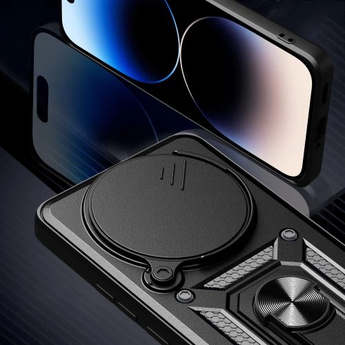 Tech-Protect CamShield Pro tok Xiaomi Redmi Note 14 Pro 5G / Poco X7 5G - Matt fekete