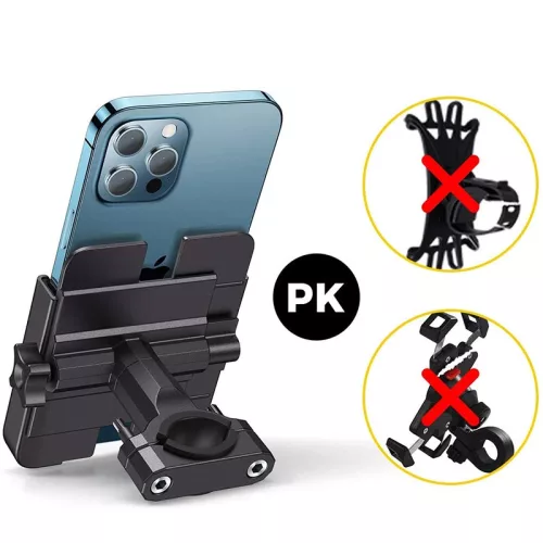 Wozinsky WBHBK3 fém telefontartó kerékpárhoz, rollerhez - fekete
