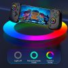 Techsuit - Vezeték nélküli kontroller (BSP-D8 Pro) – Telefonokhoz, tabletekhez (Android, iOS, PS4), Bluetooth, RGB világítás, 400mAh - Fekete