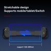 Techsuit - Vezeték nélküli kontroller (BSP-D8 Pro) – Telefonokhoz, tabletekhez (Android, iOS, PS4), Bluetooth, RGB világítás, 400mAh - Fekete