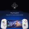 Techsuit - Vezeték nélküli kontroller (BSP-D8 Pro) – Telefonokhoz, tabletekhez (Android, iOS, PS4), Bluetooth, RGB világítás, 400mAh - Fekete