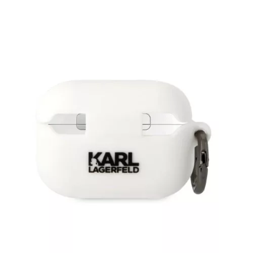 Karl Lagerfeld Fehér Szilikon 3D Karl fejes Airpods Pro tok